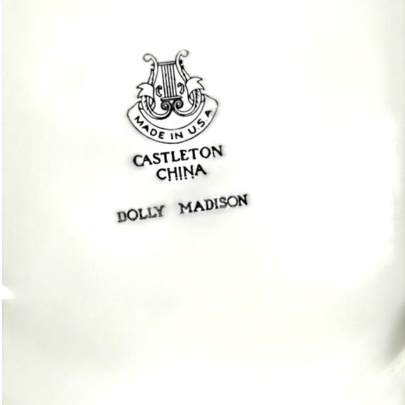 Castleton China Dolly Madison-Set of Four Saucers 6.25" Diameter-Excellent! - Picture 6 of 6